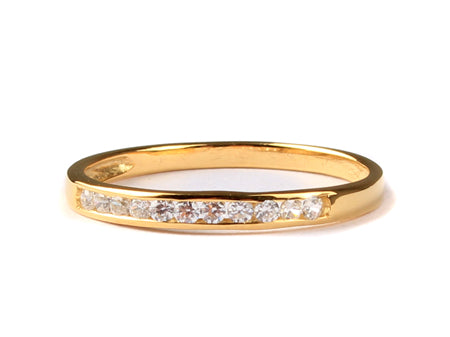 9ct Yellow Gold with 0.25 CT Diamond Ring.