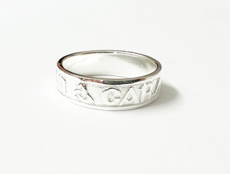 Mo Anam Cara “My Soul Mate on Silver Gents Ring