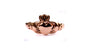 Rose Plated Silver Claddagh Ring