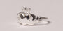 Claddagh Puffed Heart Silver Ring