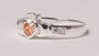 Claddagh Ring with Champagne Cubic Zirconia November Month BirthStone