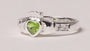 Claddagh Ring with Peridot Cubic Zirconia August Month BirthStone