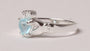 Claddagh Ring with Aquamarine March Month BirthStone