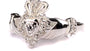 Celtic Silver Claddagh White April Birthstone Ring