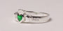 Claddagh Ring with Emerald Cubic Zirconia May BirthStone