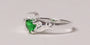 Claddagh Ring with Emerald Cubic Zirconia May BirthStone