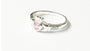 Claddagh Ring with Pink Cubic Zirconia October BirthStone