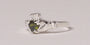 Claddagh Ring with Peridot Cubic Zirconia August Month BirthStone