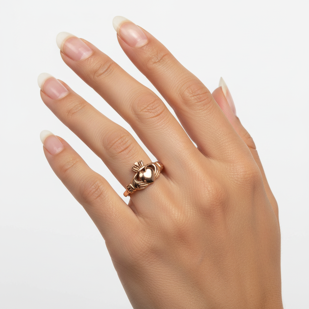 9CT Rose Gold Ring L/W.