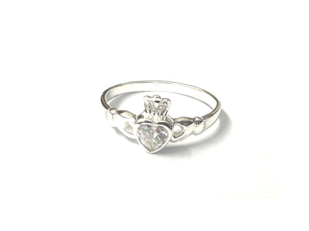 Claddagh BirthStone Ring H/W