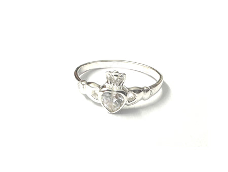 Claddagh BirthStone Ring H/W