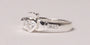 Claddagh Ring with White Cubic Zirconia Stone