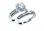 A White Cubic Zirconia Ring.