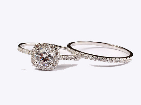 A White Cubic Zirconia Ring.