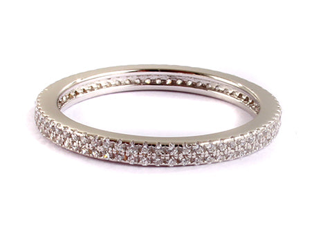 A White Cubic Zirconia Ring