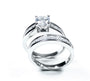 A White Cubic Zirconia Ring Set