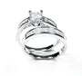 A White Cubic Zirconia Ring