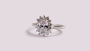 A White Cubic Zirconia Ring