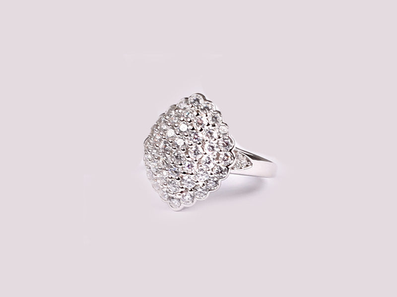 A White Cubic Zirconia Ring