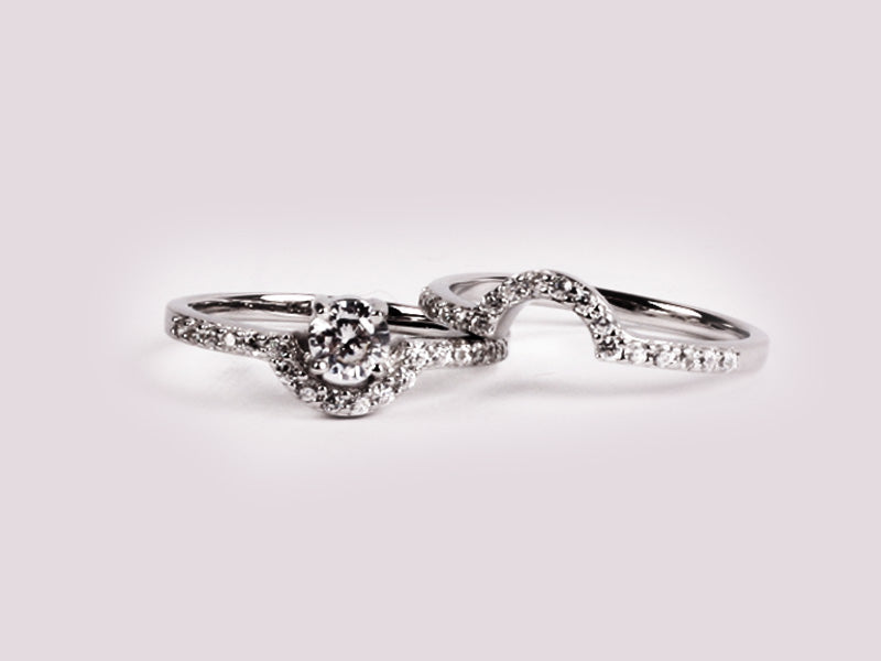 A White Cubic Zirconia Ring
