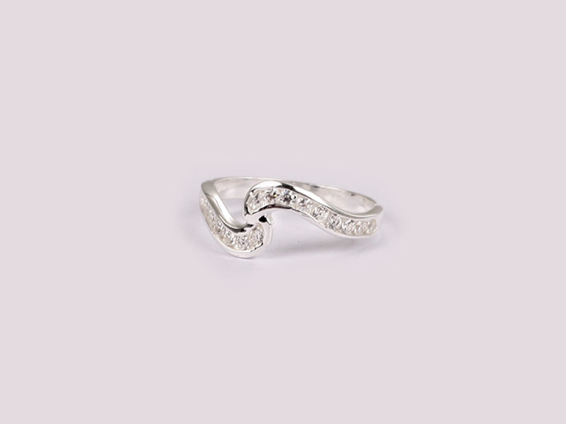 A White Cubic Zirconia Ring