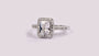 A White Cubic Zirconia Ring