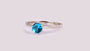 Aquamarine Cubic Zirconia Ring