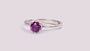 Amethyst Cubic Zirconia Ring