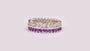 Amethyst Cubic Zirconia Ring