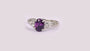 Amethyst Cubic Zirconia Ring