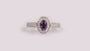 Amethyst Cubic Zirconia Ring