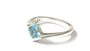 Aquamarine Cubic Zirconia Ring