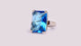 Aquamarine Cubic Zirconia Ring