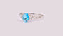 Aquamarine Cubic Zirconia Ring