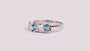 Aquamarine Cubic Zirconia Ring