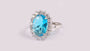 Aquamarine Cubic Zirconia Ring