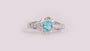 Aquamarine Cubic Zirconia Ring