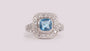 Aquamarine Cubic Zirconia Ring