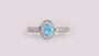 Aquamarine Cubic Zirconia Ring