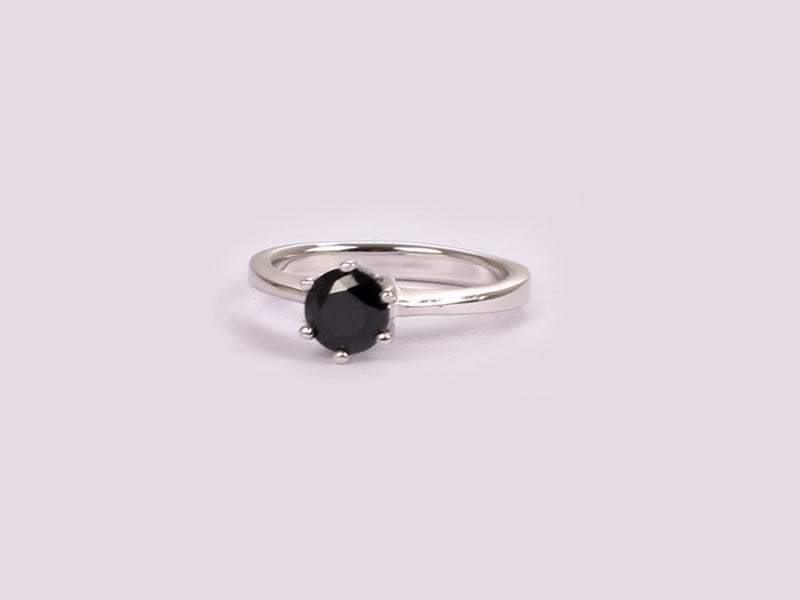 Black Cubic Zirconia Ring