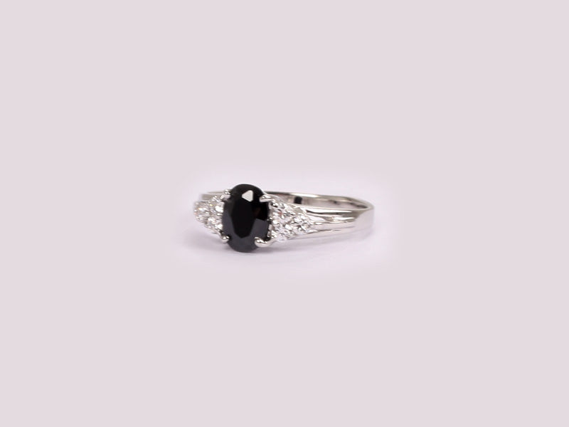 Black Cubic Zirconia Ring