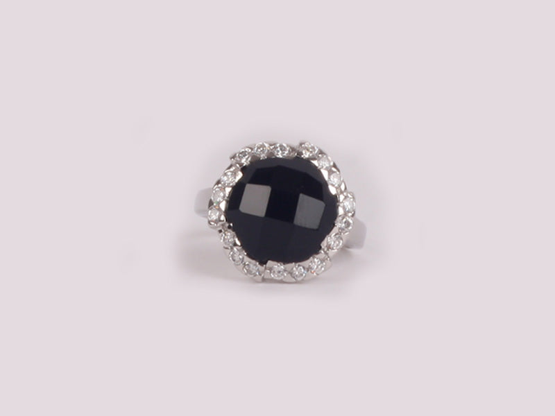 Black Cubic Zirconia Ring