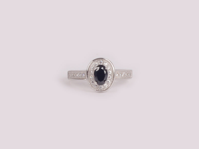 Black Cubic Zirconia Ring