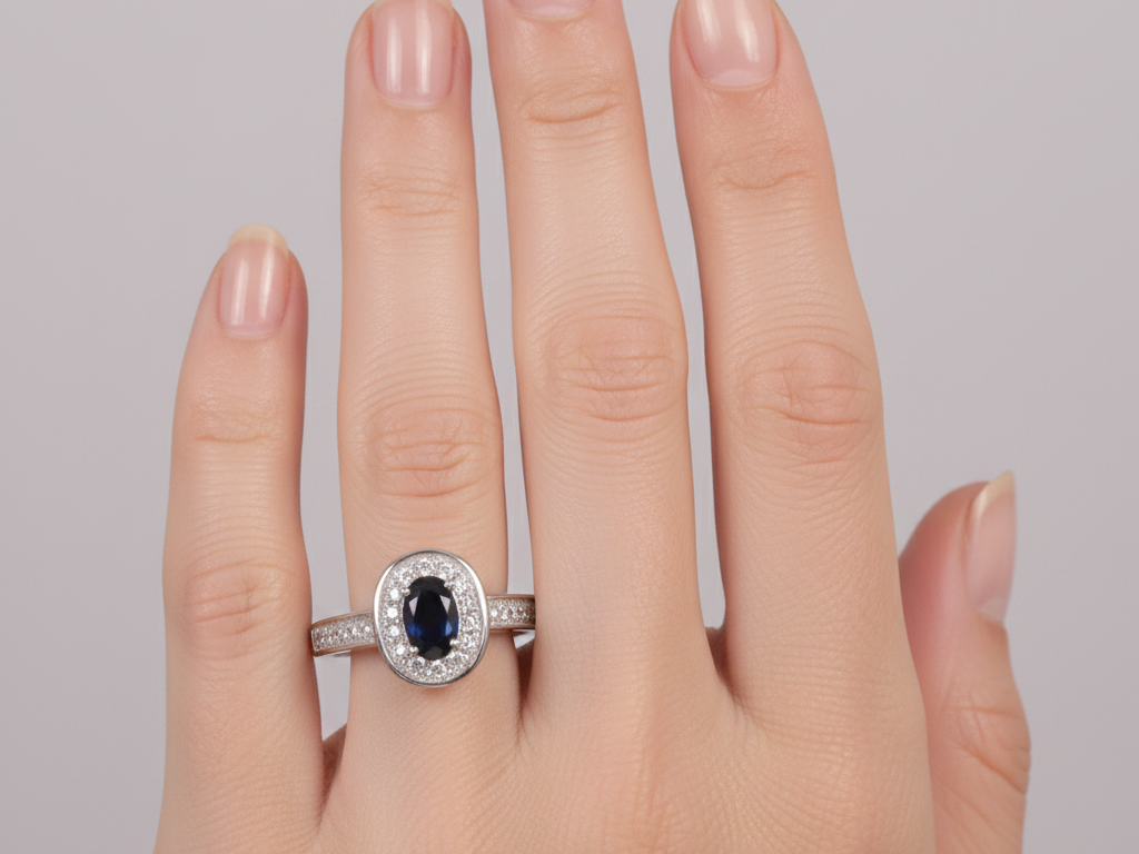 Black Cubic Zirconia Ring
