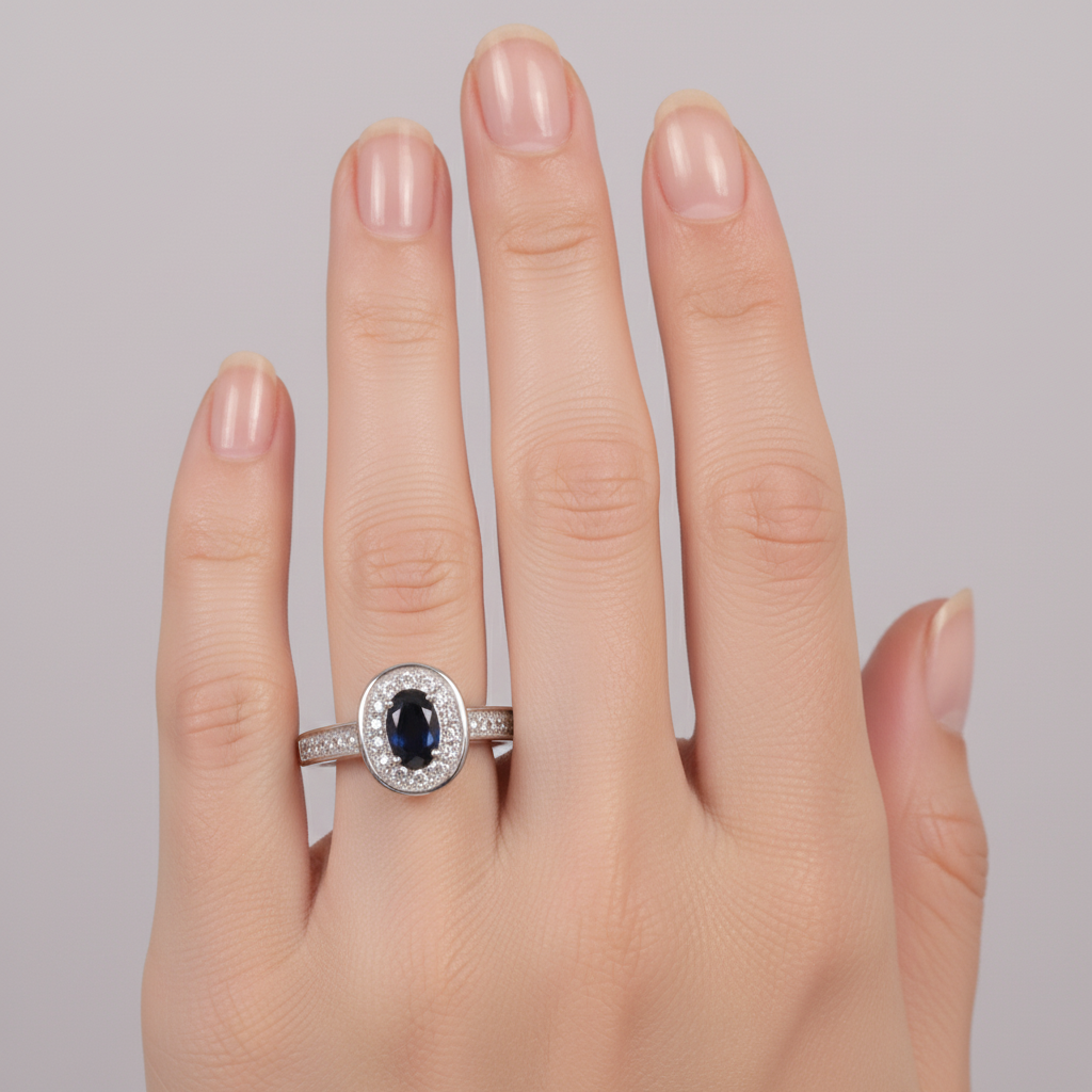 Black Cubic Zirconia Ring