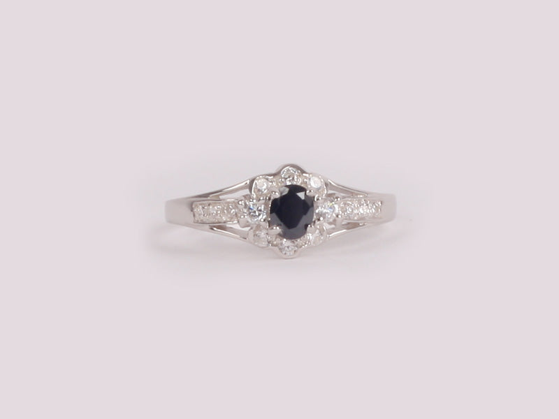 Black Cubic Zirconia Ring