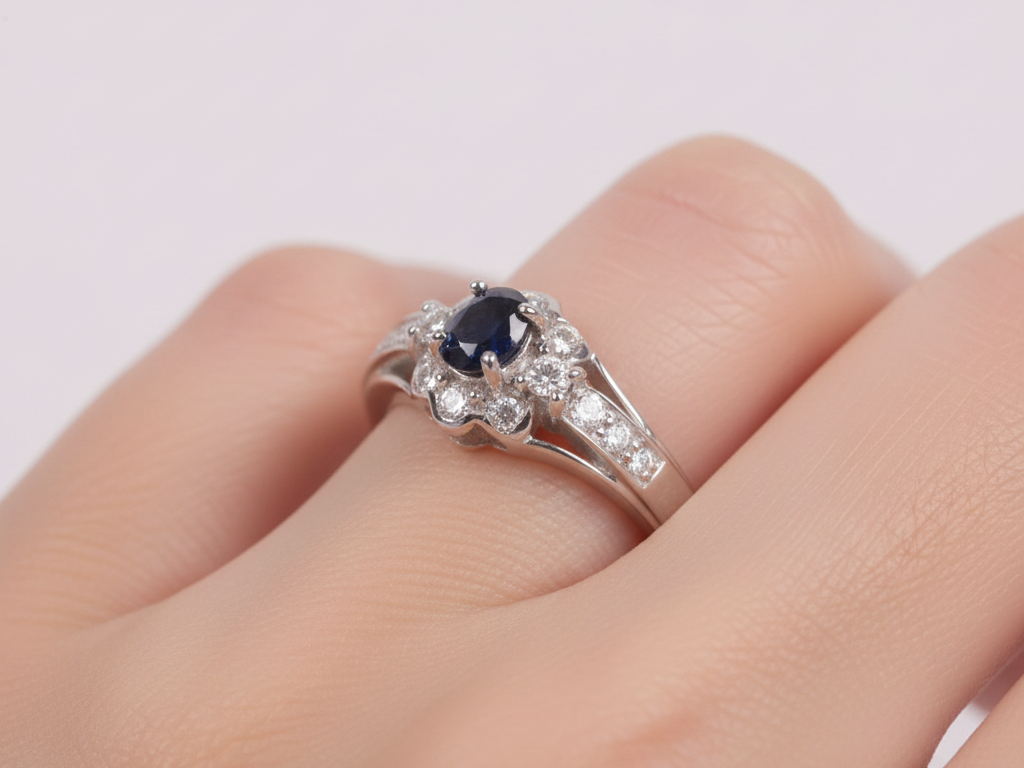 Black Cubic Zirconia Ring