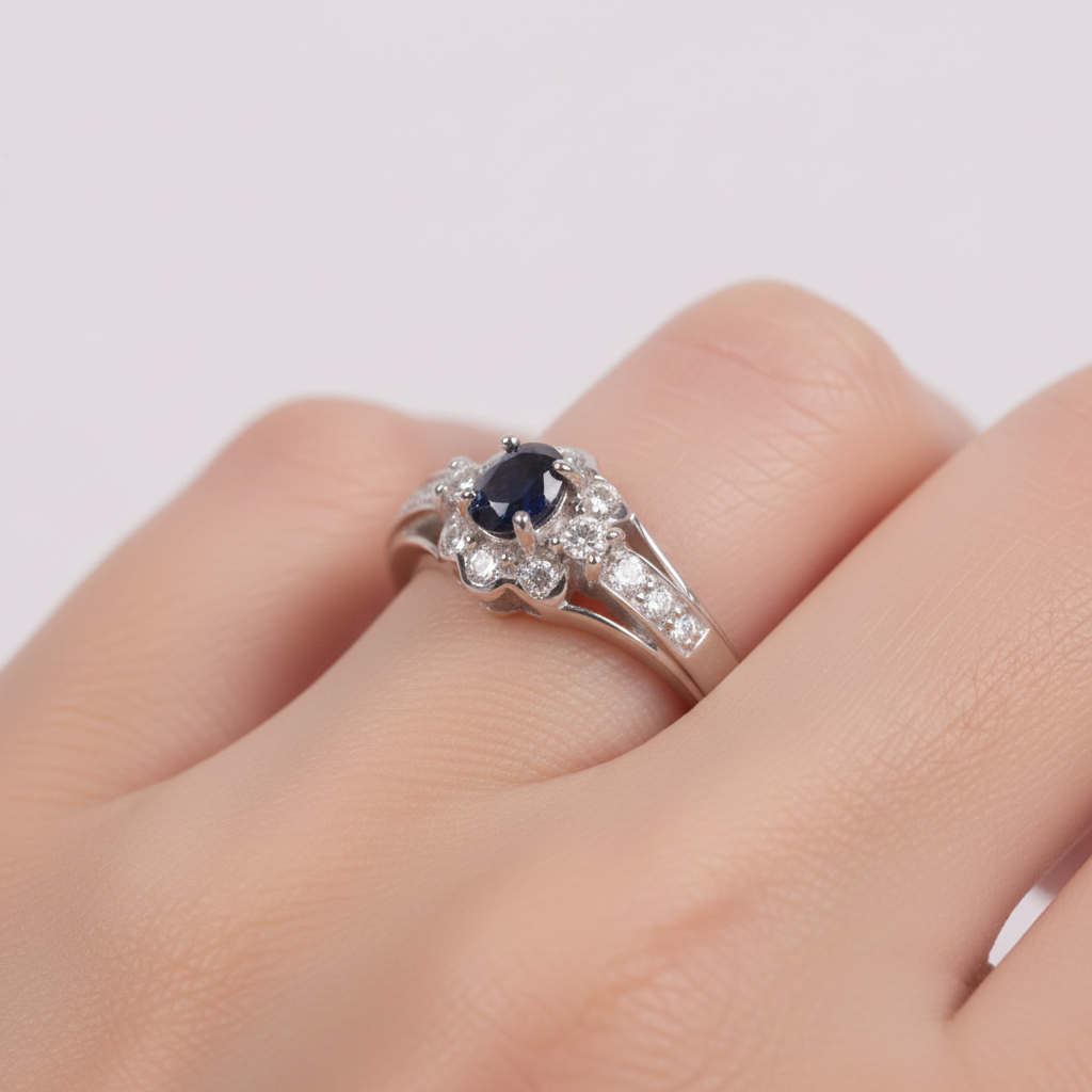 Black Cubic Zirconia Ring