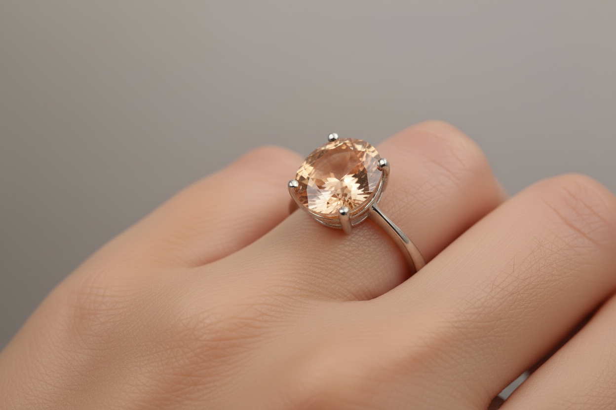 Champagne/Smokey Quartz Ring