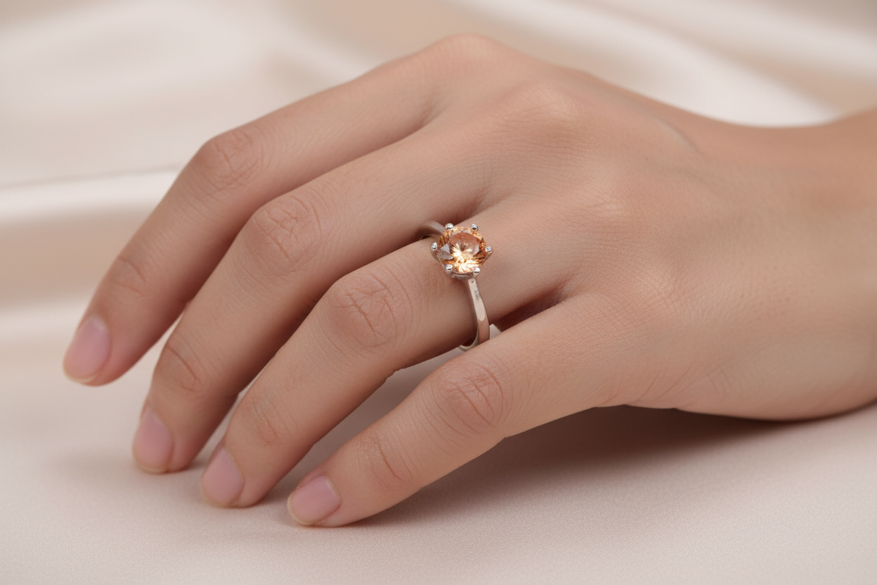 Champagne/Smokey Quartz Ring